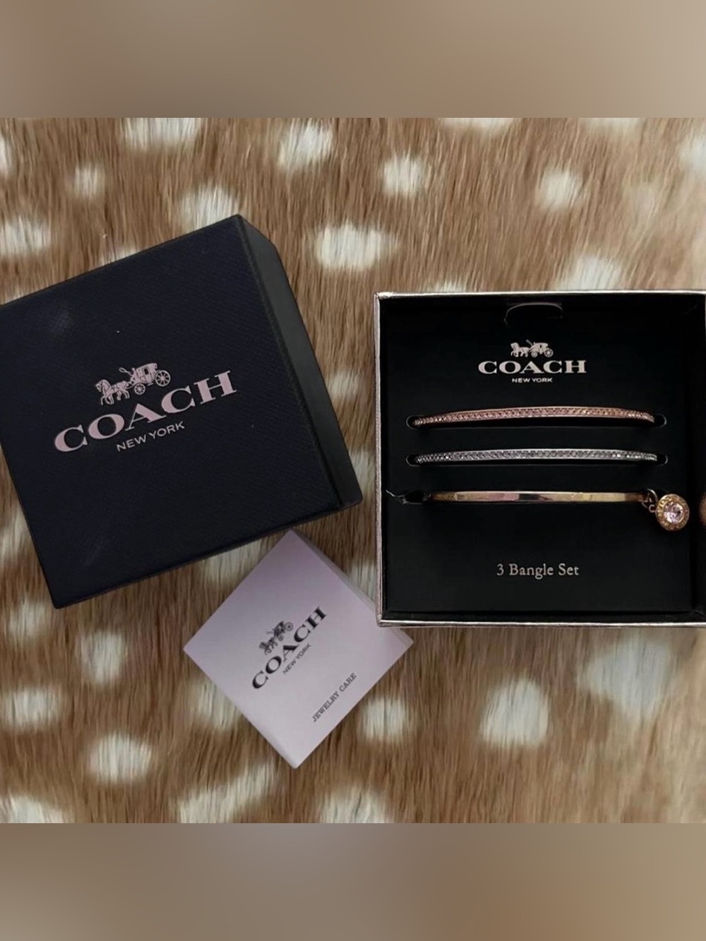 Coach 3-Piece Bangle Set